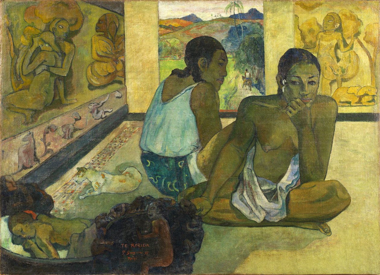 Tahitiaans:  Te rereioa De droom door Paul Gauguin