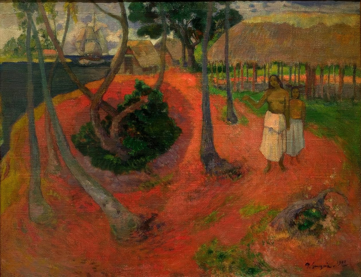 Tahitiaans idylle door Paul Gauguin