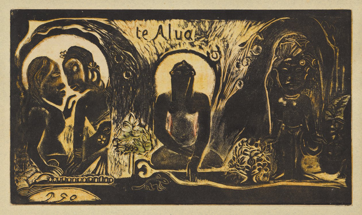 Te Atua (Die Götter) door Paul Gauguin