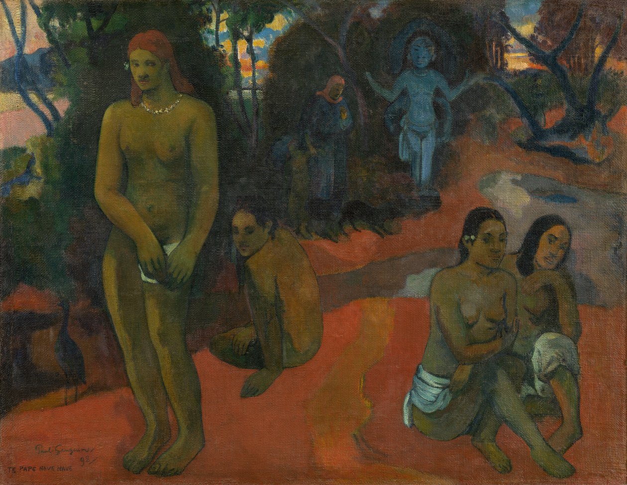 Te Pape Nave Nave (Heerlijke Wateren) door Paul Gauguin