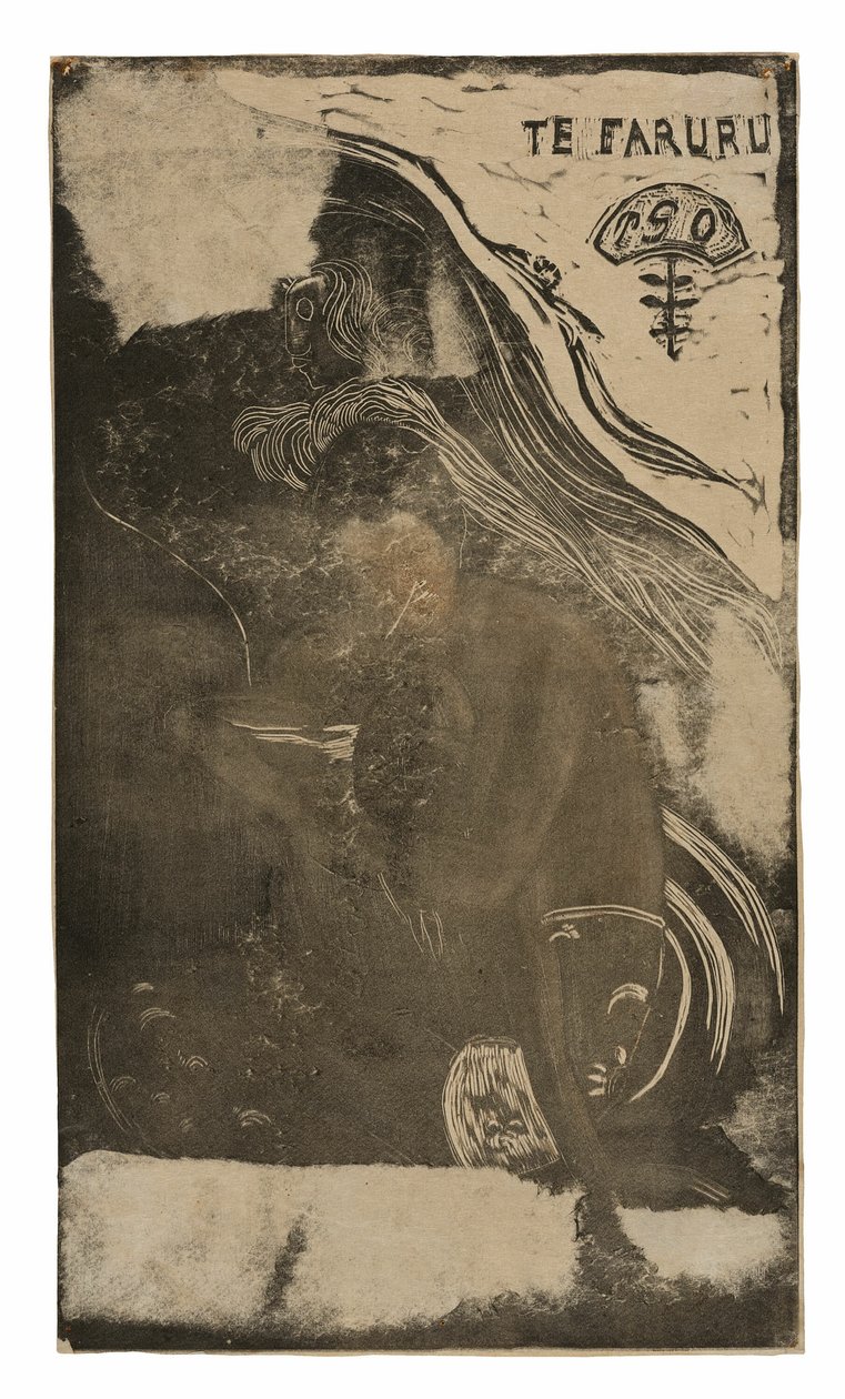 Te faruru (Hier Maken We Liefde), uit de Noa Noa Suite door Paul Gauguin