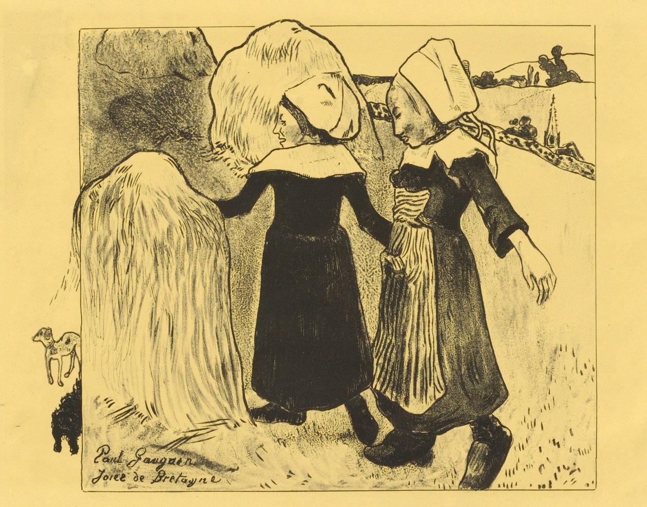 De Vreugden van Bretagne door Paul Gauguin