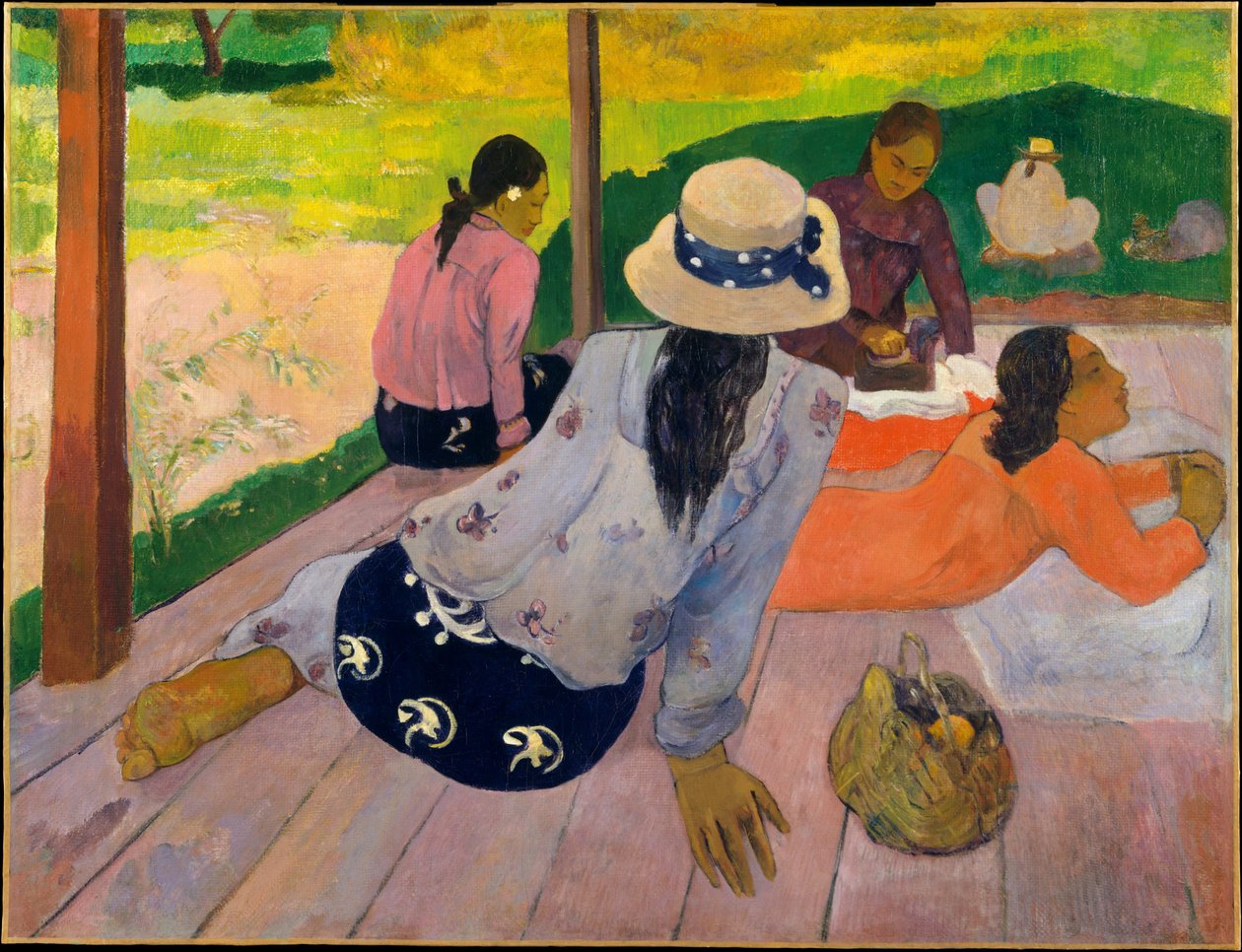De siësta door Paul Gauguin