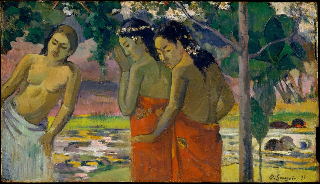 Drie Tahitiaanse vrouwen door Paul Gauguin