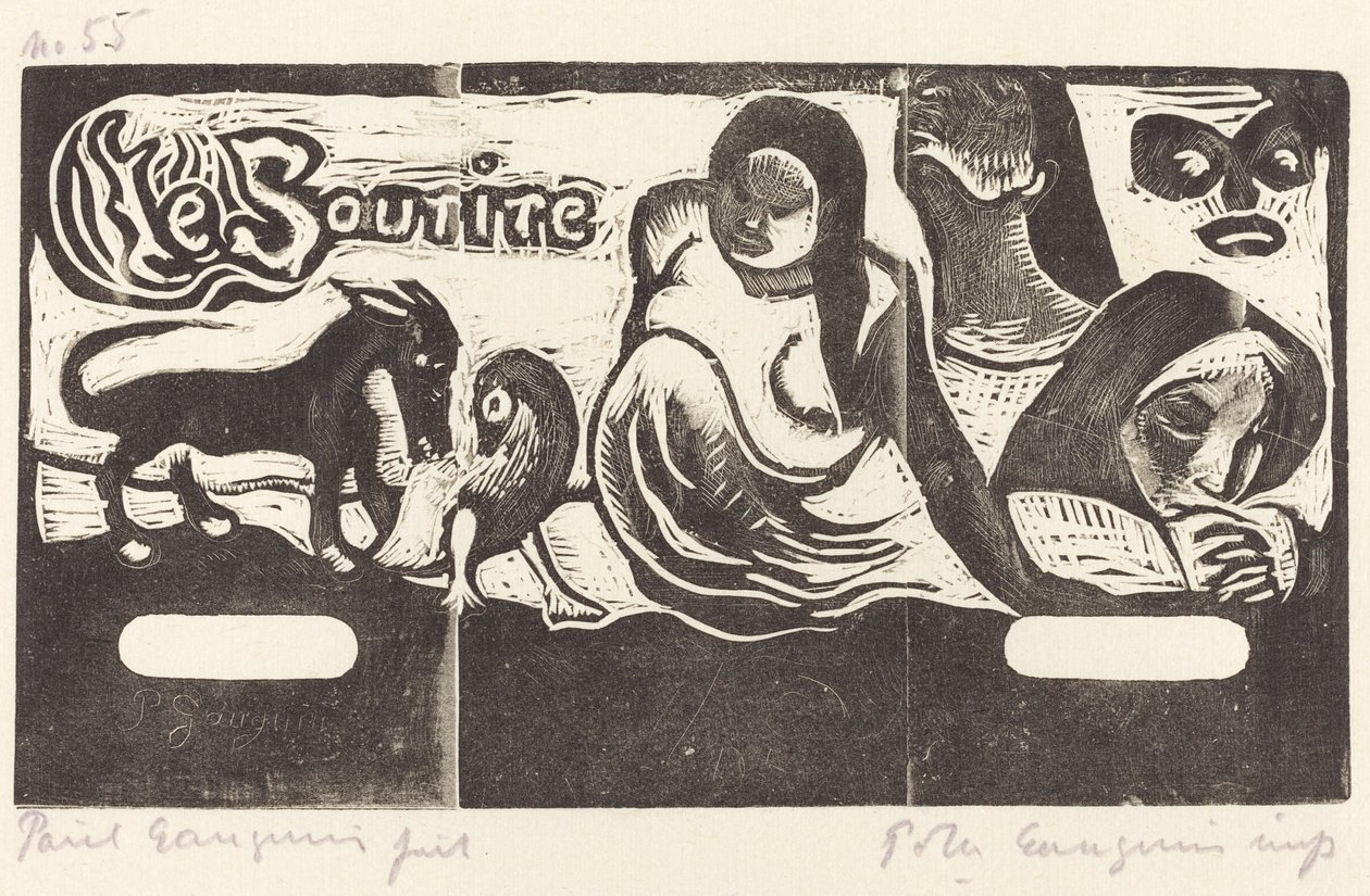 Titelpagina voor "Le Sourire" door Paul Gauguin