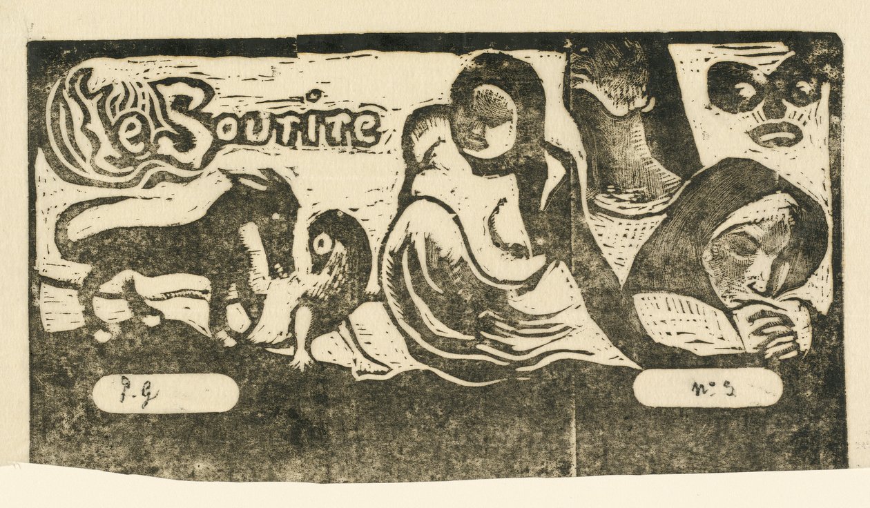 Titelpagina voor "Le Sourire" door Paul Gauguin