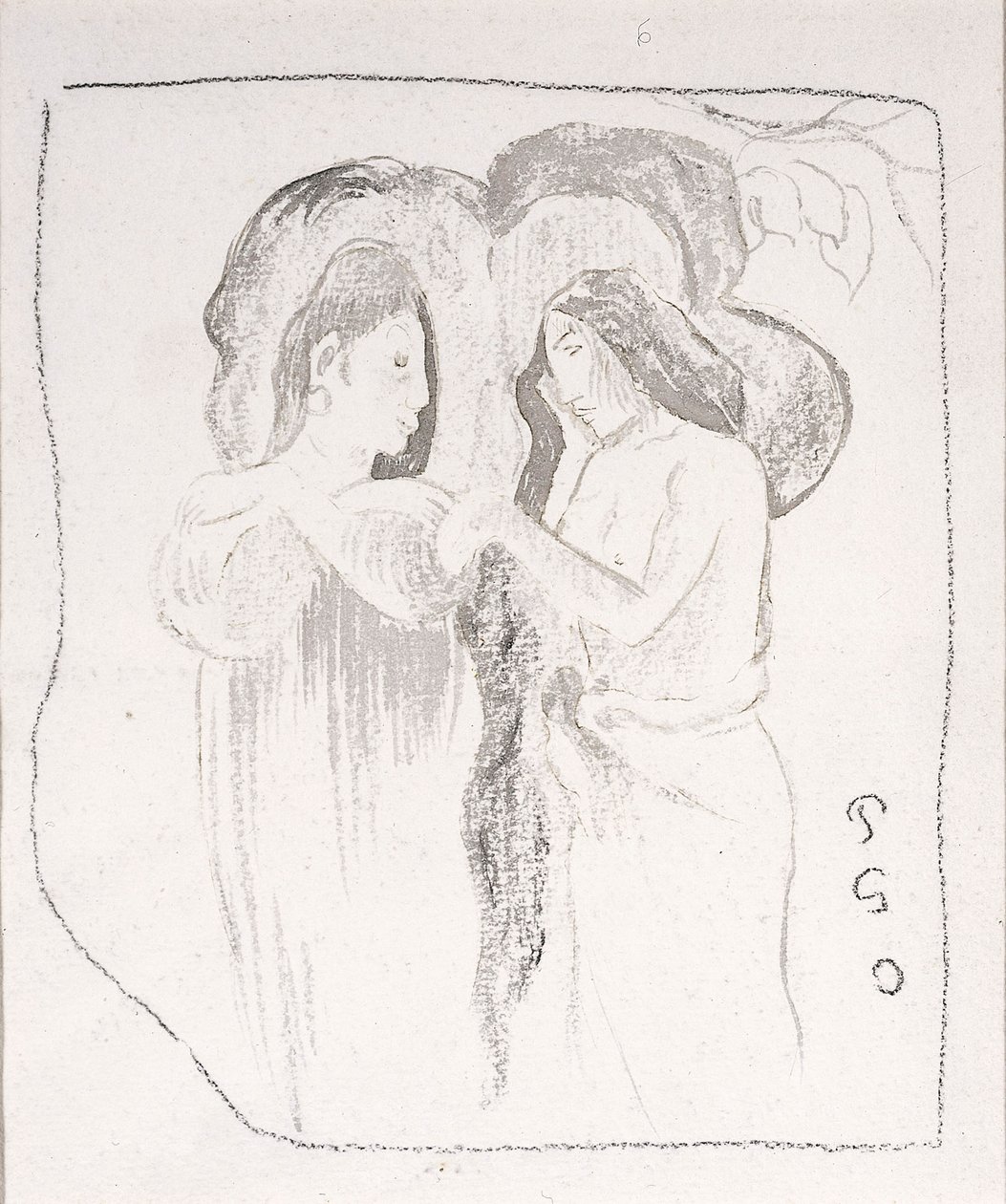 Twee Tahitiaanse vrouwen, ca. 1894 door Paul Gauguin