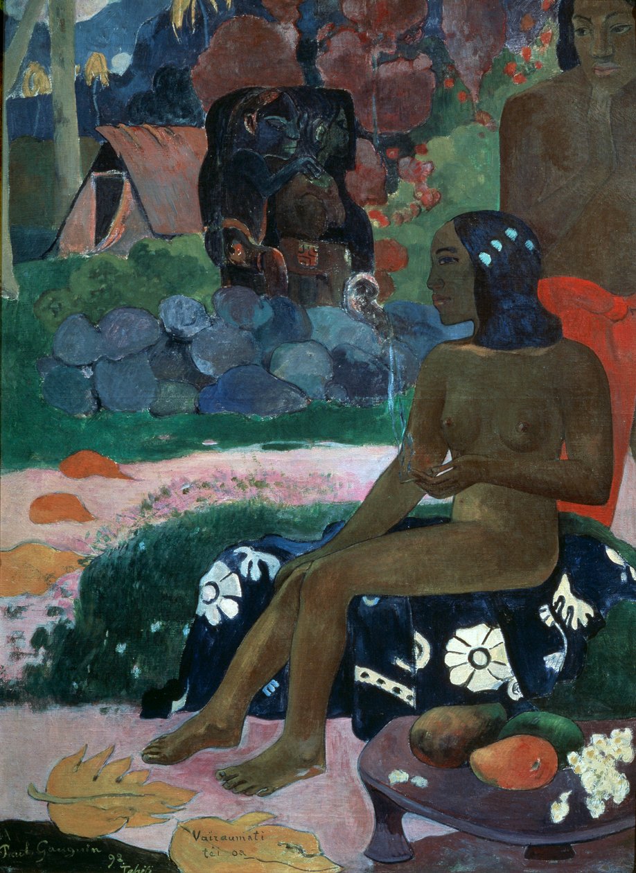 Vairaumati Tei Oa Haar naam is Vairaumati door Paul Gauguin
