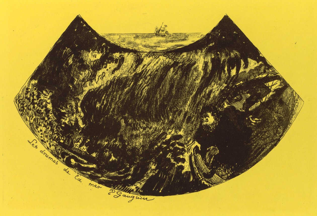 Volpini Suite: Dramas van de Zee Les Drames de la Mer, 1889 door Paul Gauguin