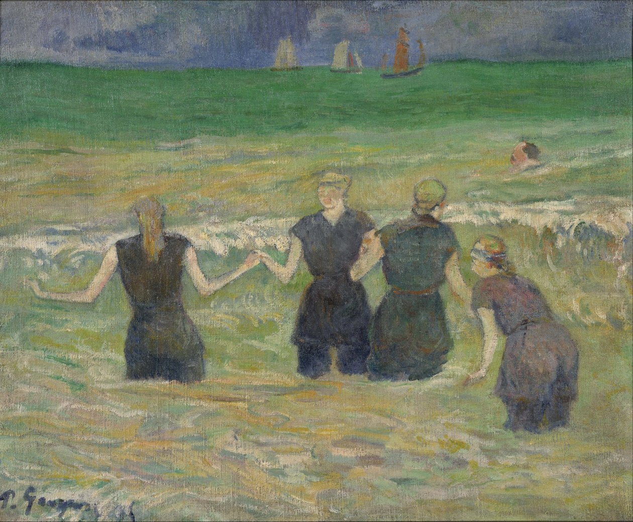 Badende vrouwen door Paul Gauguin