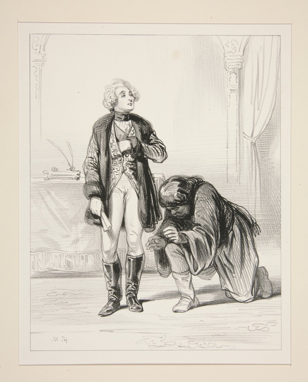 (De prins) Wat wil deze man? door Paul Gavarni