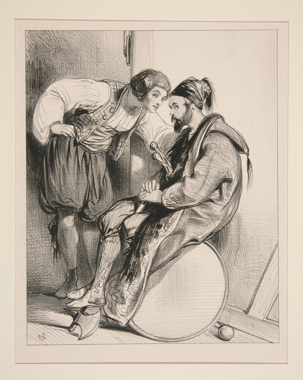 (De Dorpsbewoner) Wat vind je lekkerder: Irma’s been of... door Paul Gavarni