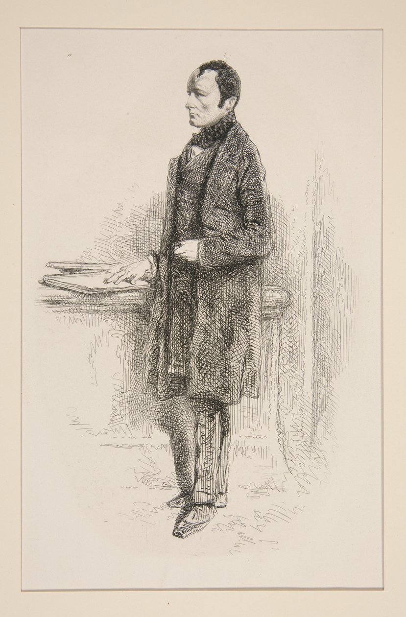 Paul Delaroche door Paul Gavarni