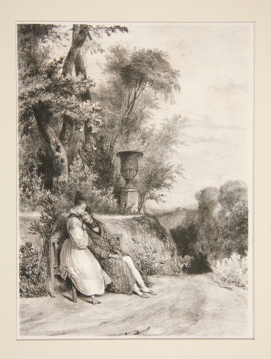 Voor het sterven. (Van Madame Constance Aubert.) door Paul Gavarni