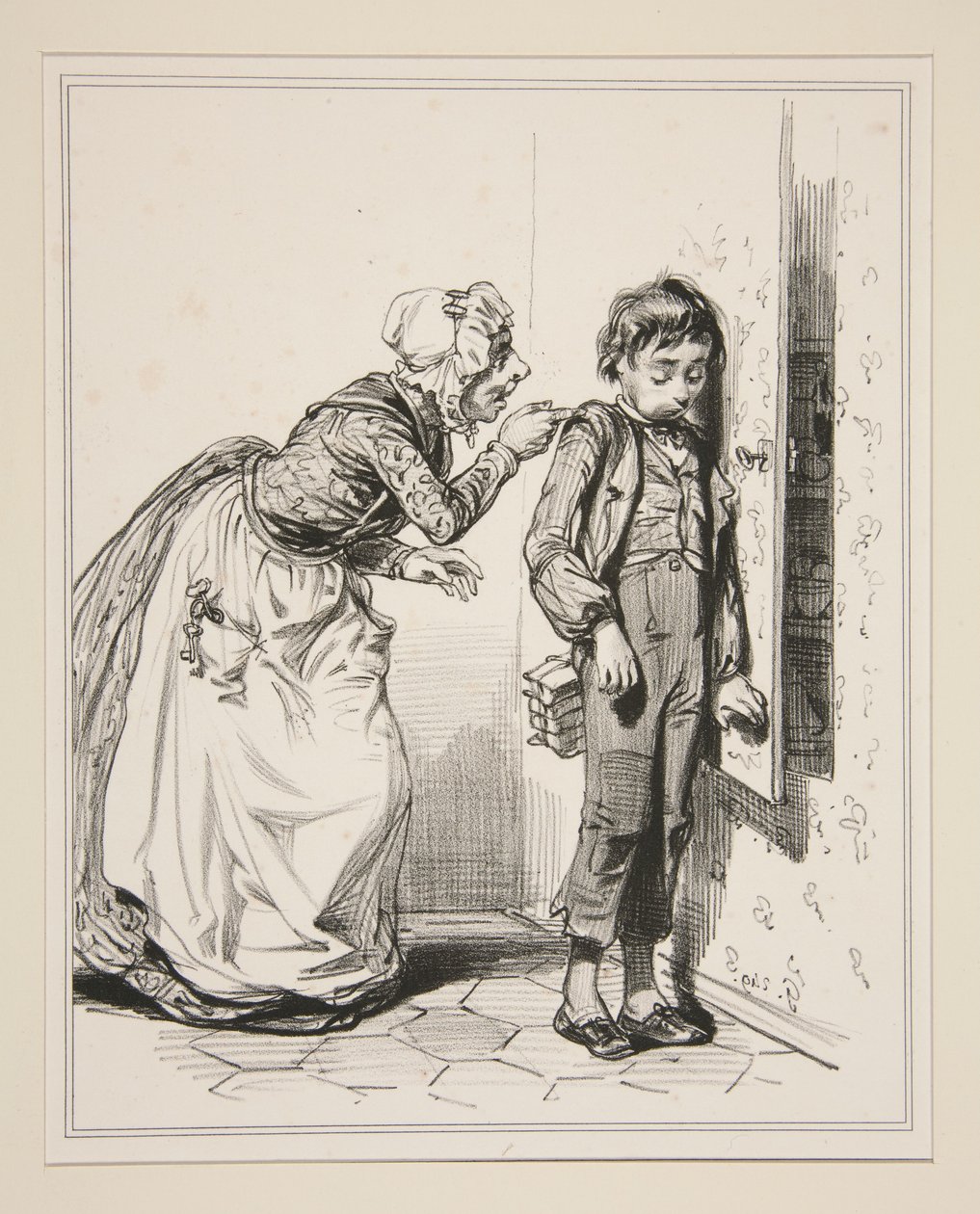 De bochel van de gulzigheid door Paul Gavarni