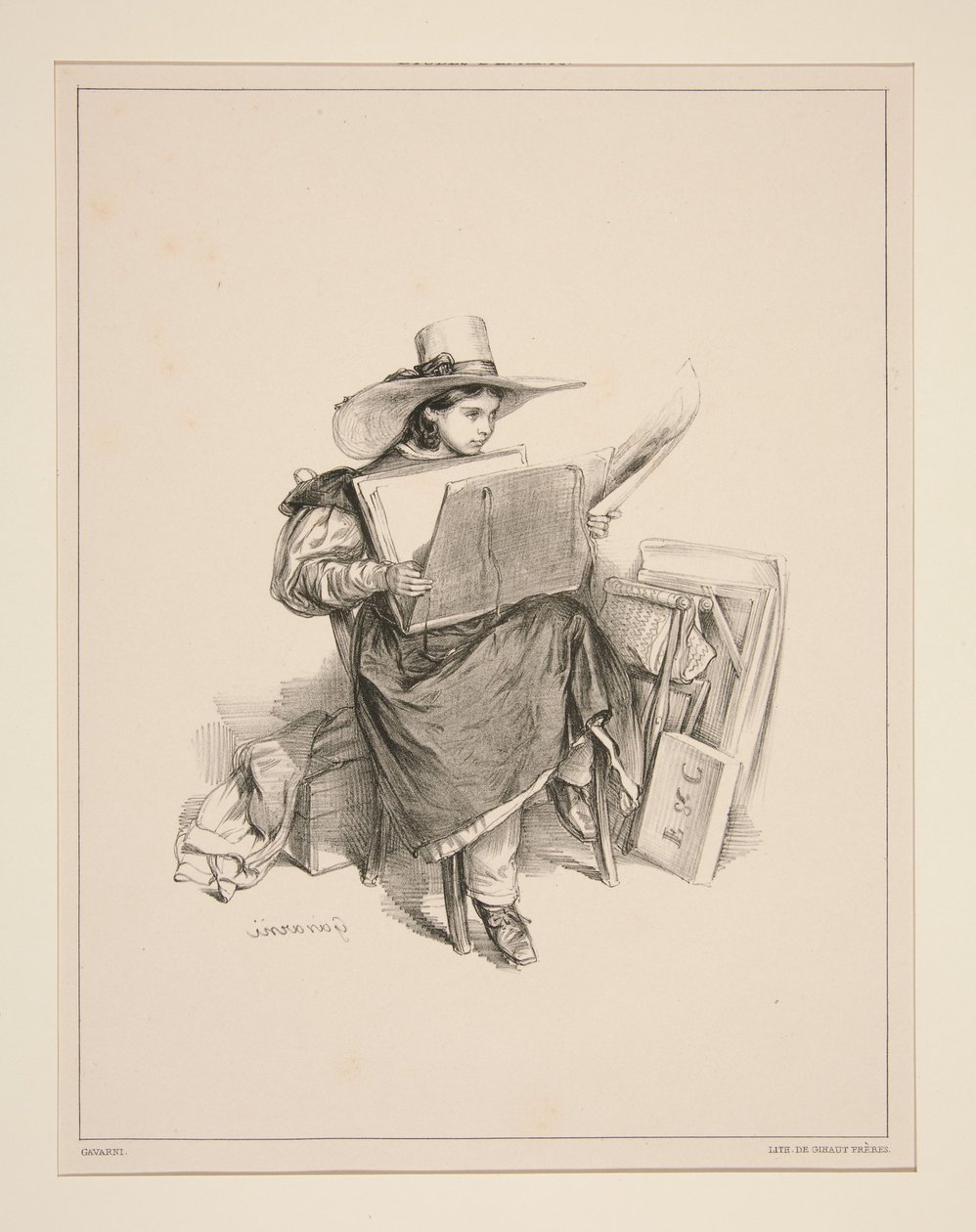 Clotilde door Paul Gavarni