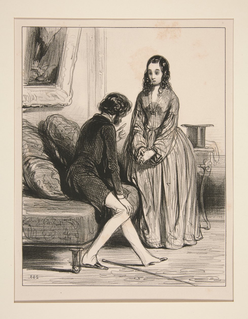 Luister, Juliette! Bourdin heeft me alles verteld... door Paul Gavarni