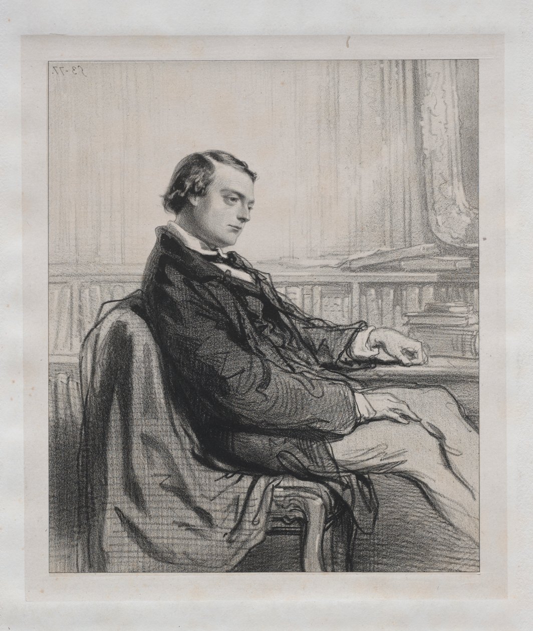 Heren van de pers: Théodore de Banville door Paul Gavarni