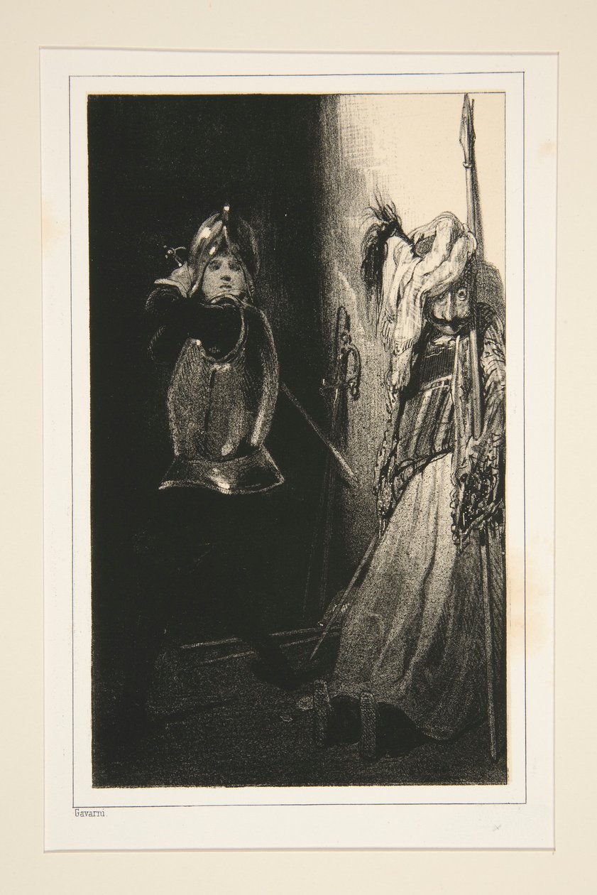 HENRI IV EN DE MANNEQUIN. door Paul Gavarni