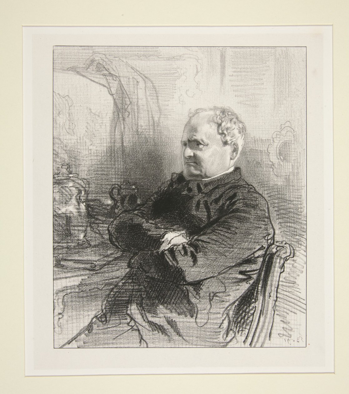 Henri Monnier door Paul Gavarni
