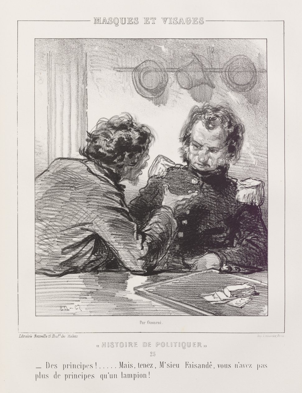 Geschiedenis van politieke intriges door Paul Gavarni