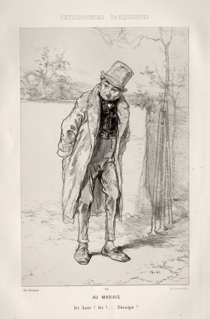 In de Wijk van de Marais door Paul Gavarni