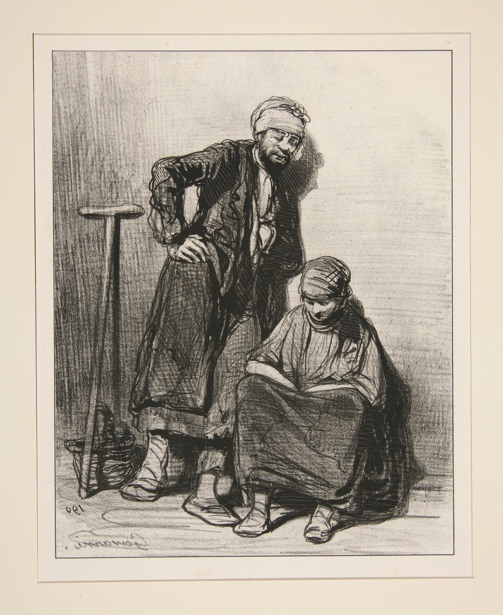 Ik heb het na de vespers gevraagd: ik heb niets gekregen... door Paul Gavarni
