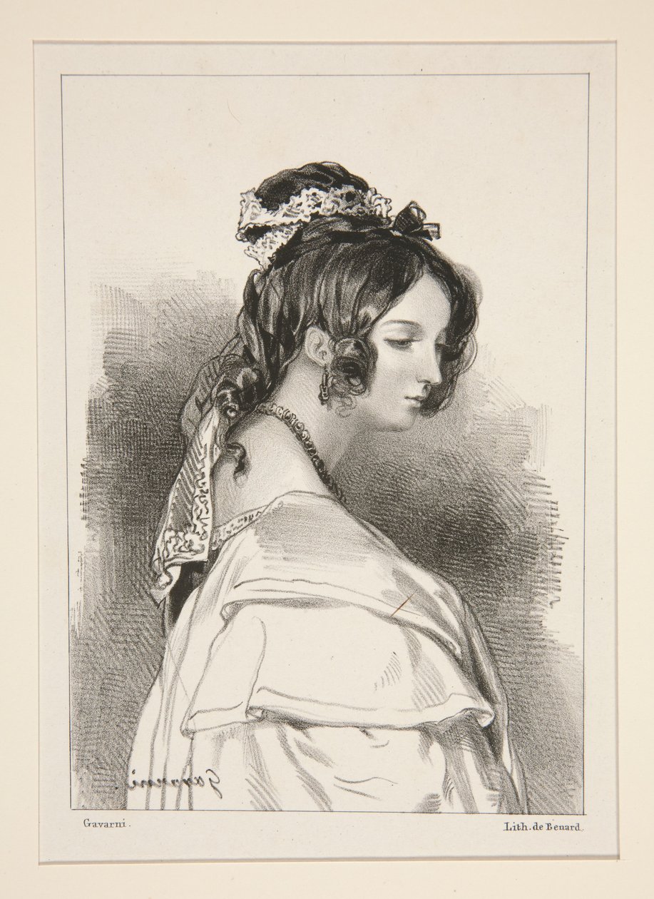 Julia Farnese door Paul Gavarni
