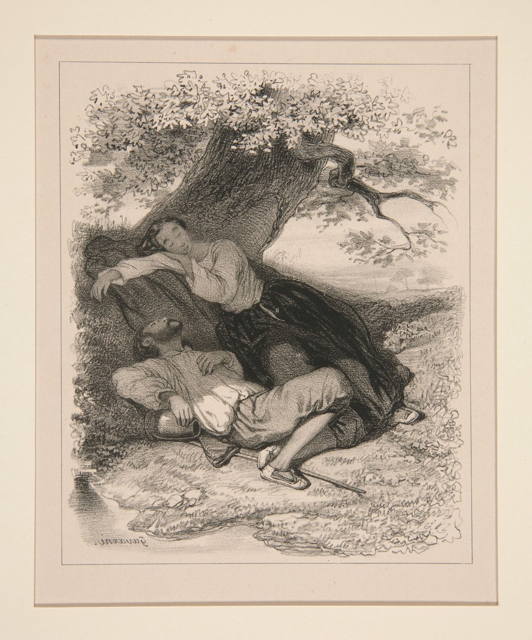 DE SIESTA door Paul Gavarni