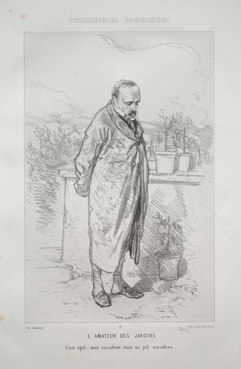 De Tuinliefhebber door Paul Gavarni