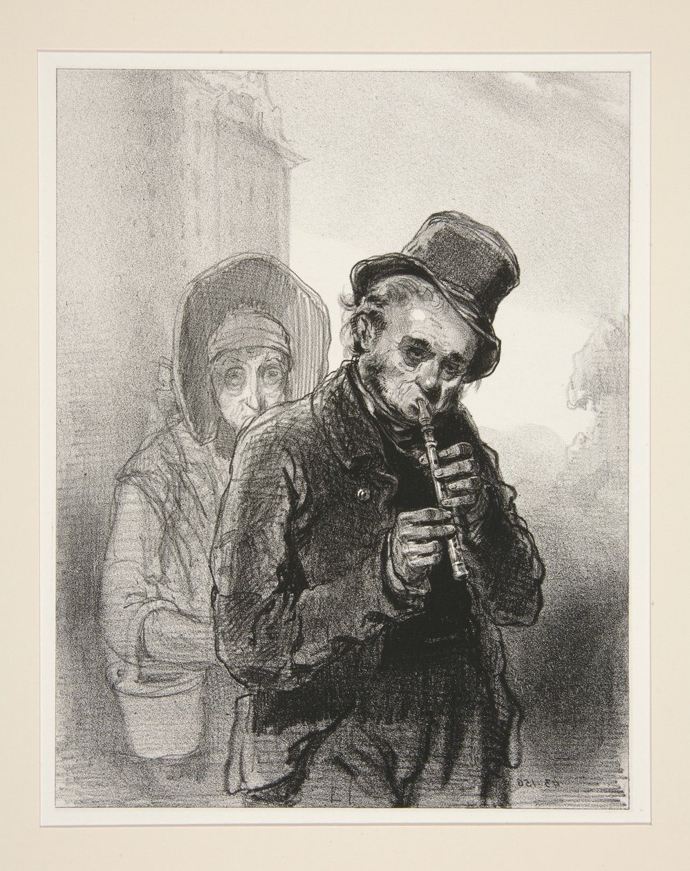De flageolet door Paul Gavarni