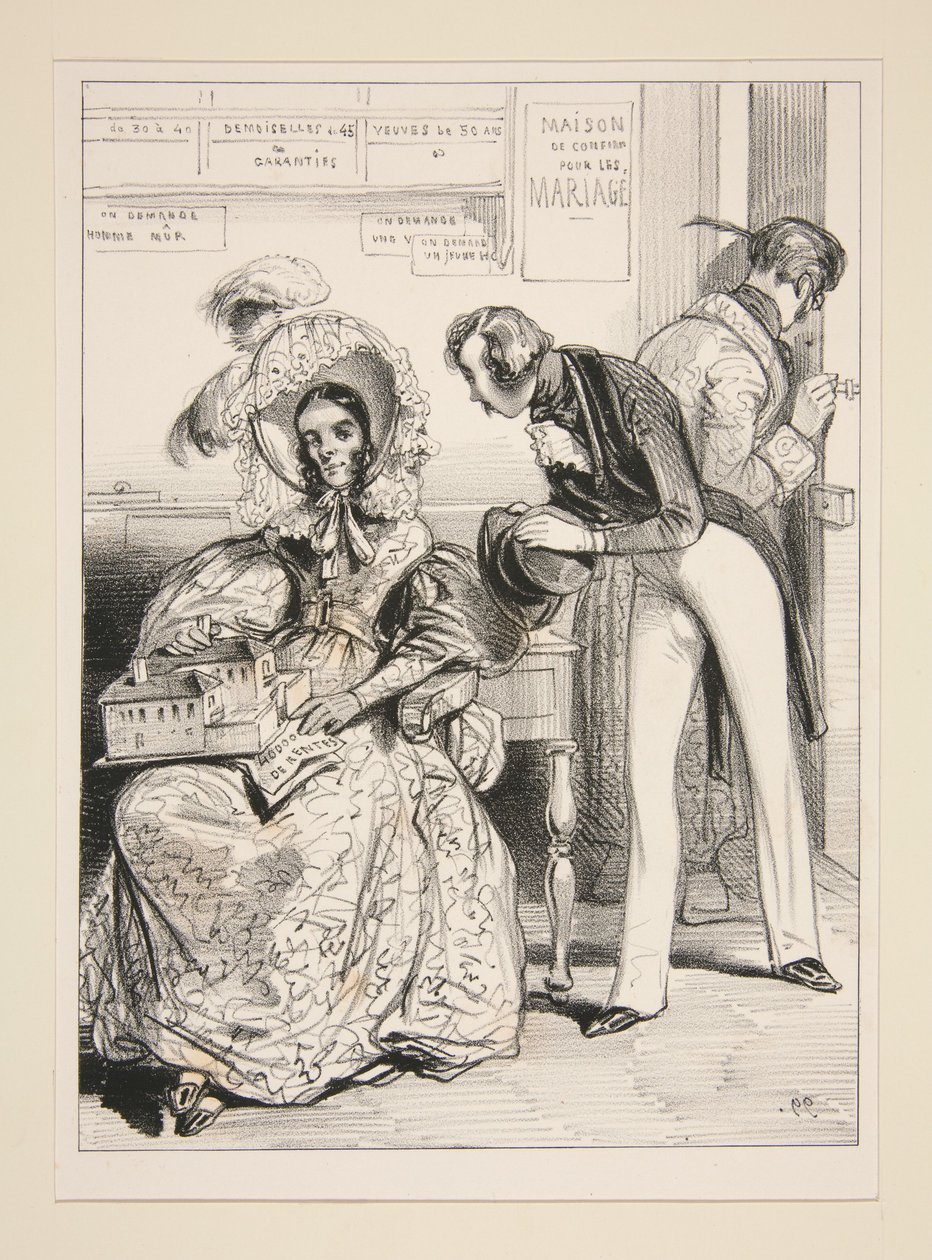 DE POORTWACHTER VAN HET KLOOSTER. door Paul Gavarni