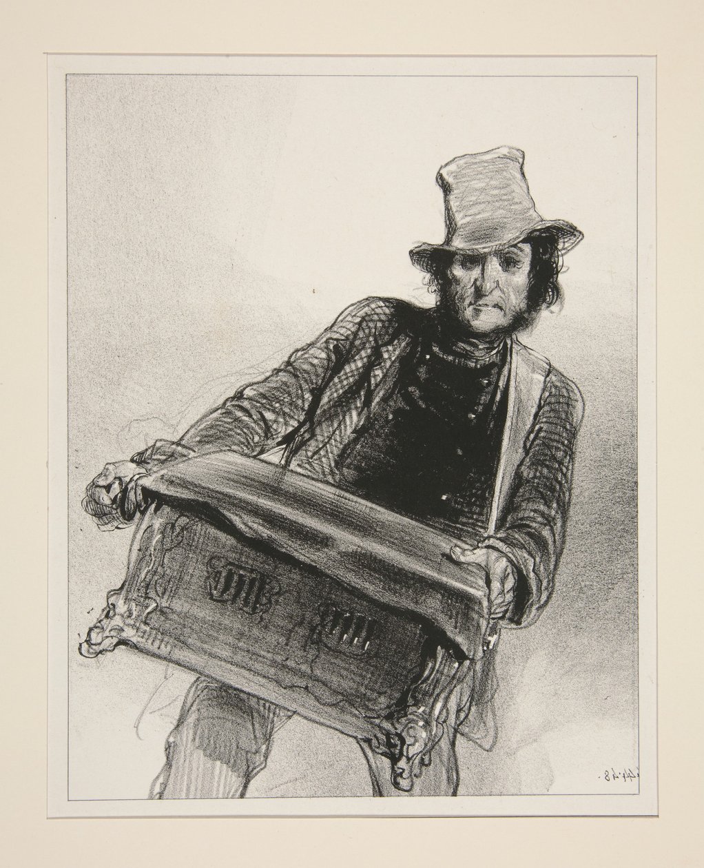 Het draaiorgel door Paul Gavarni