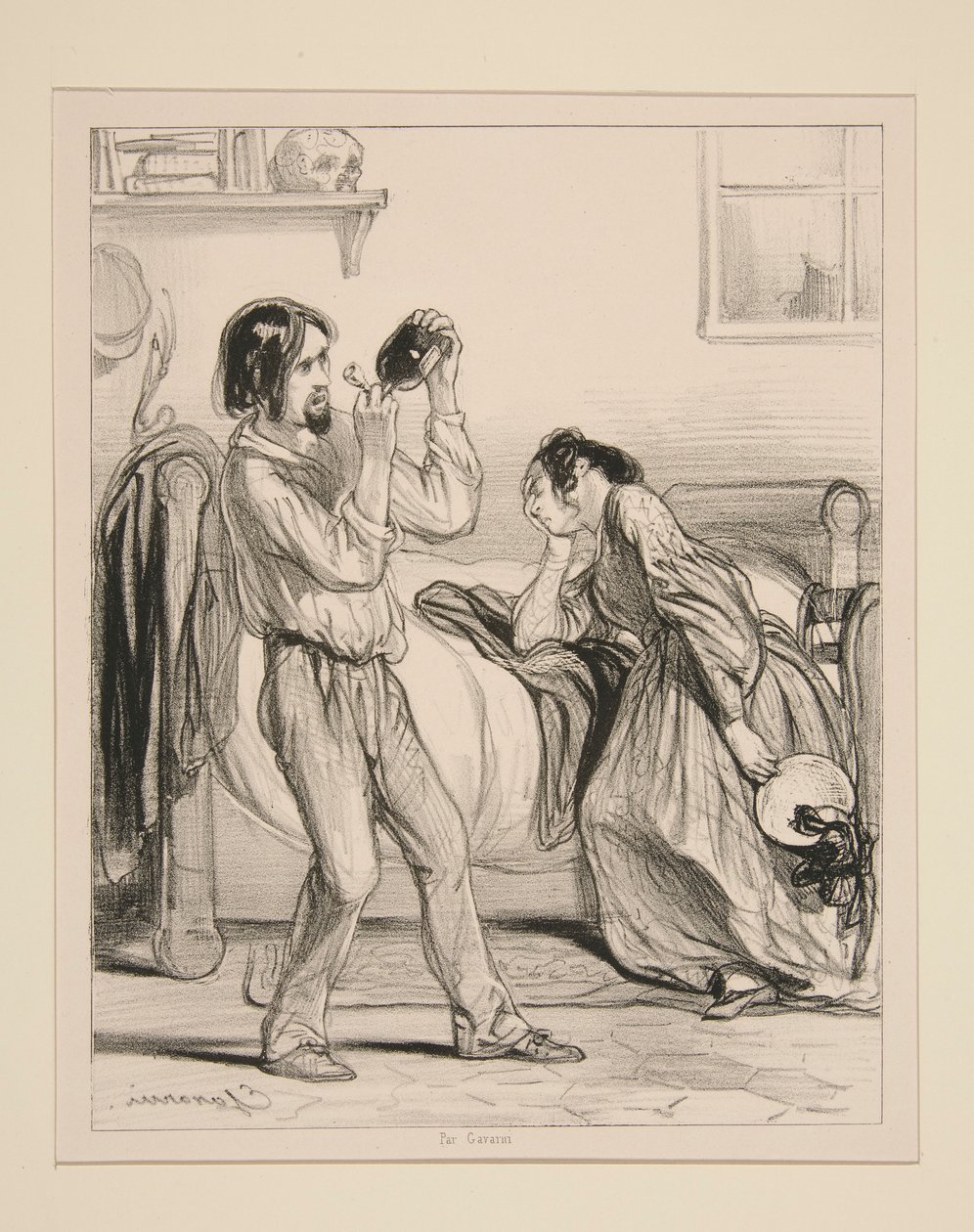 De eerste genezing door Paul Gavarni