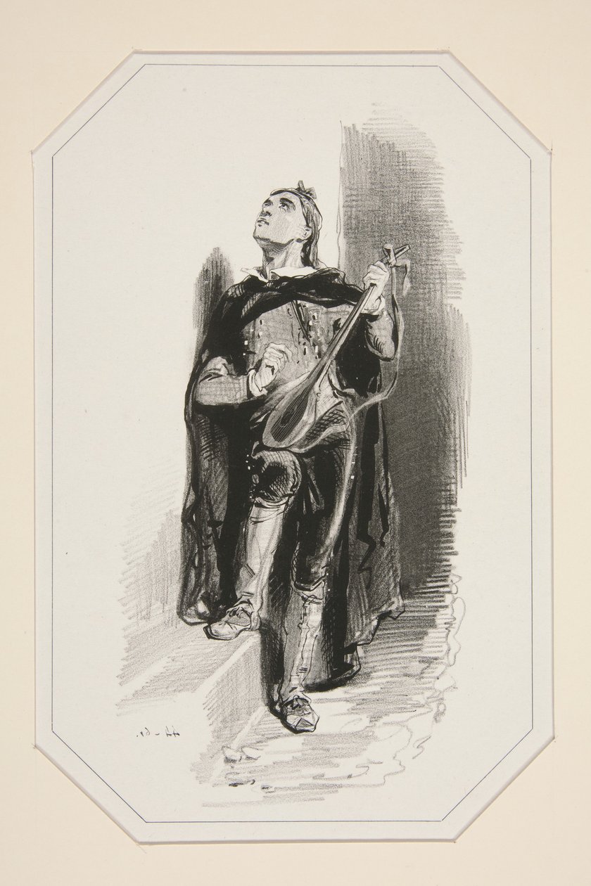 De serenade door Paul Gavarni