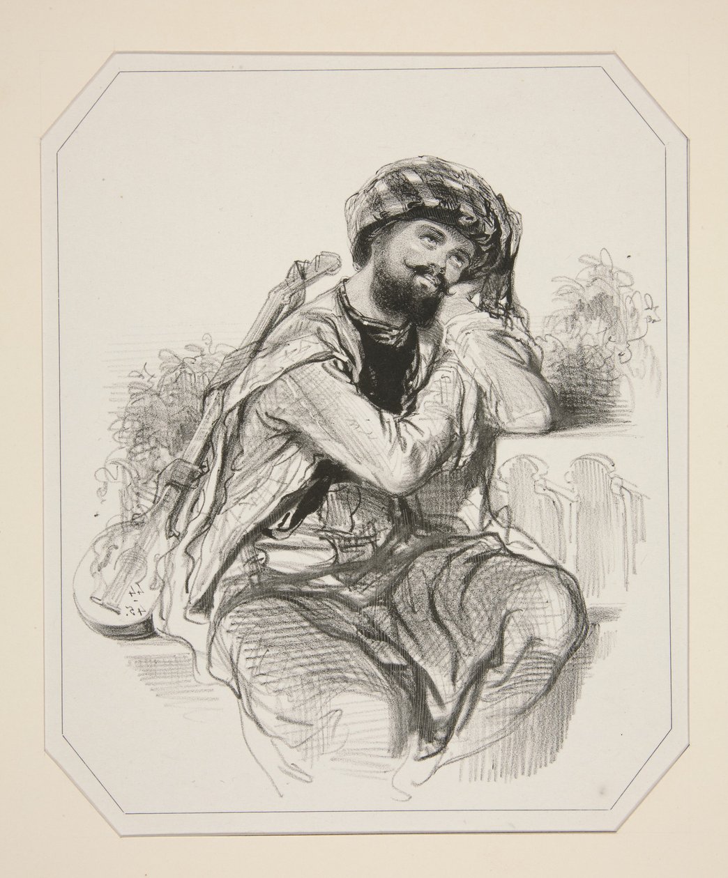 De Maureske Serenade (sic). door Paul Gavarni