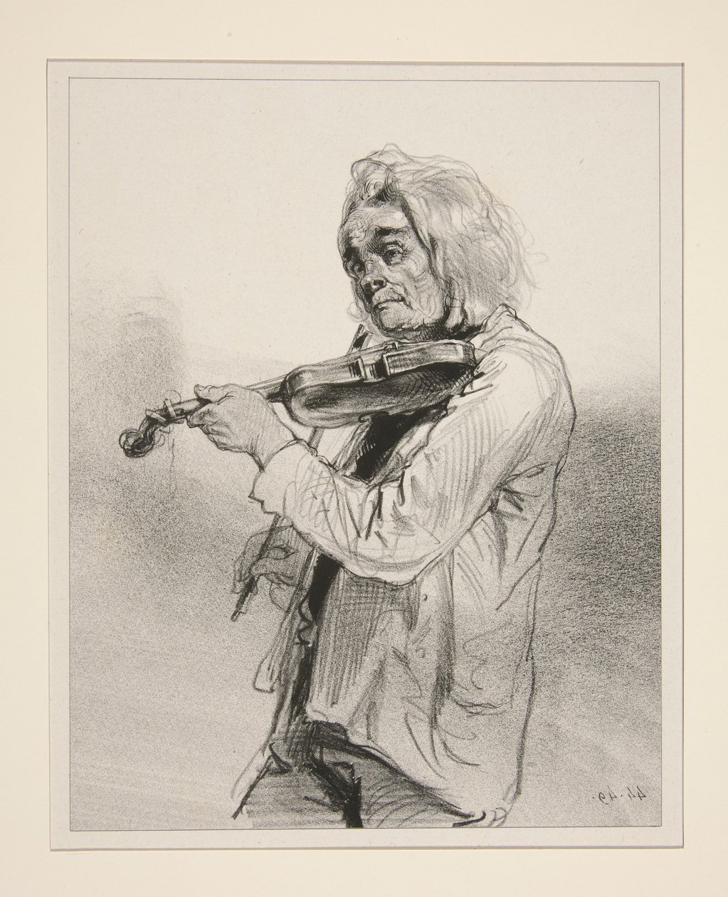 De speelman door Paul Gavarni