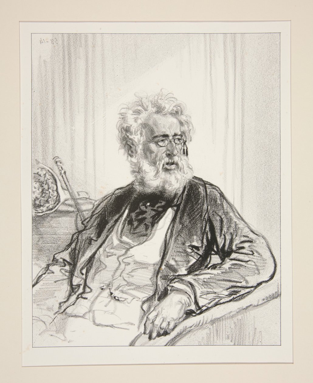 De oud geworden leeuw. door Paul Gavarni