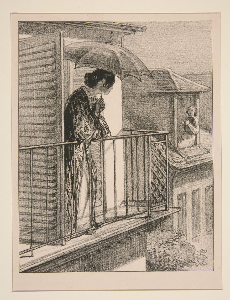 Het uur van de herder... door Paul Gavarni