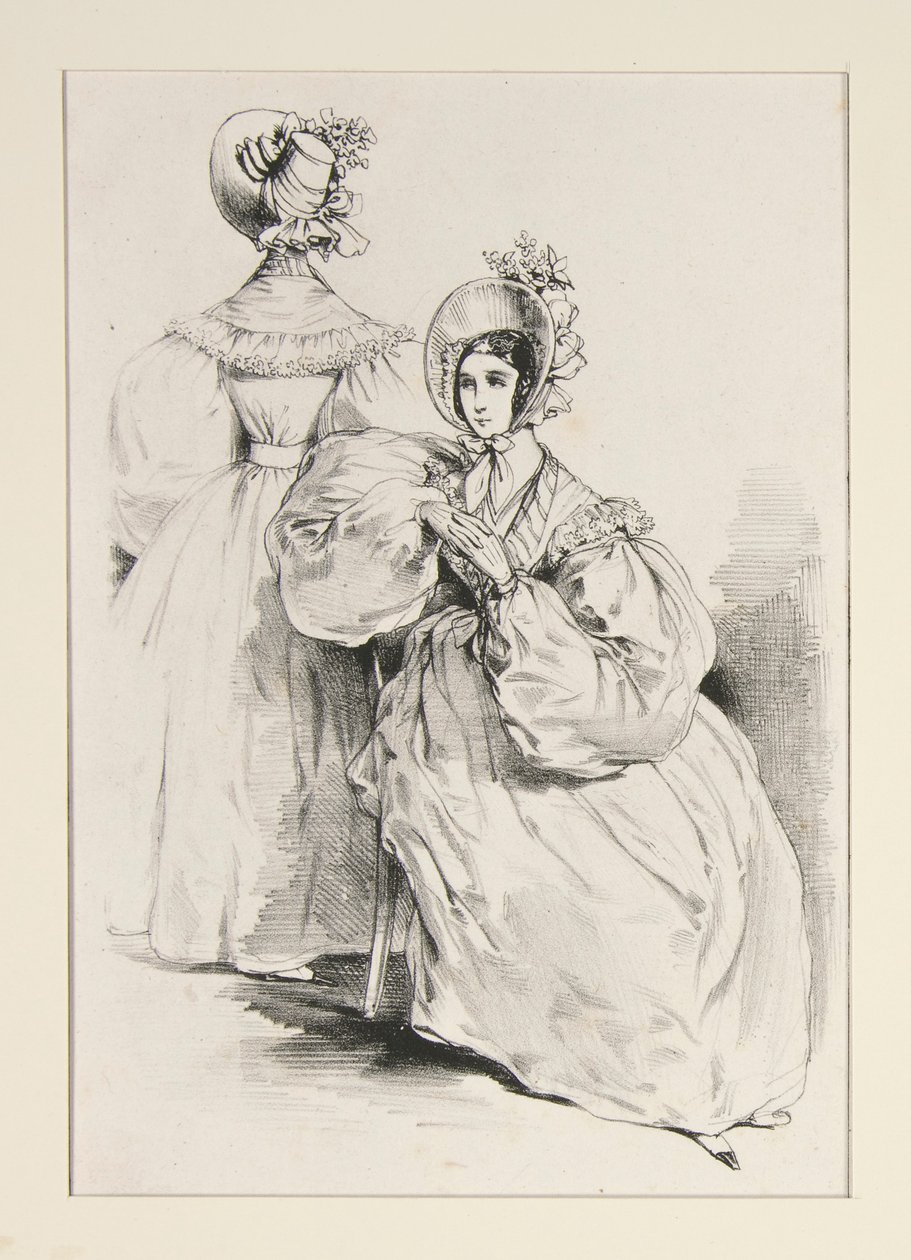 Mei 1836. Jurken van jaconas door Paul Gavarni
