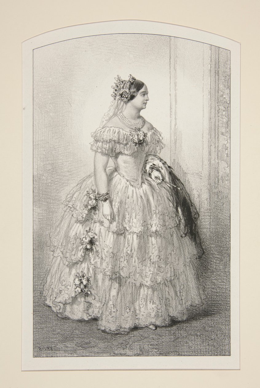 Mevrouw de Prinses Mathilde door Paul Gavarni