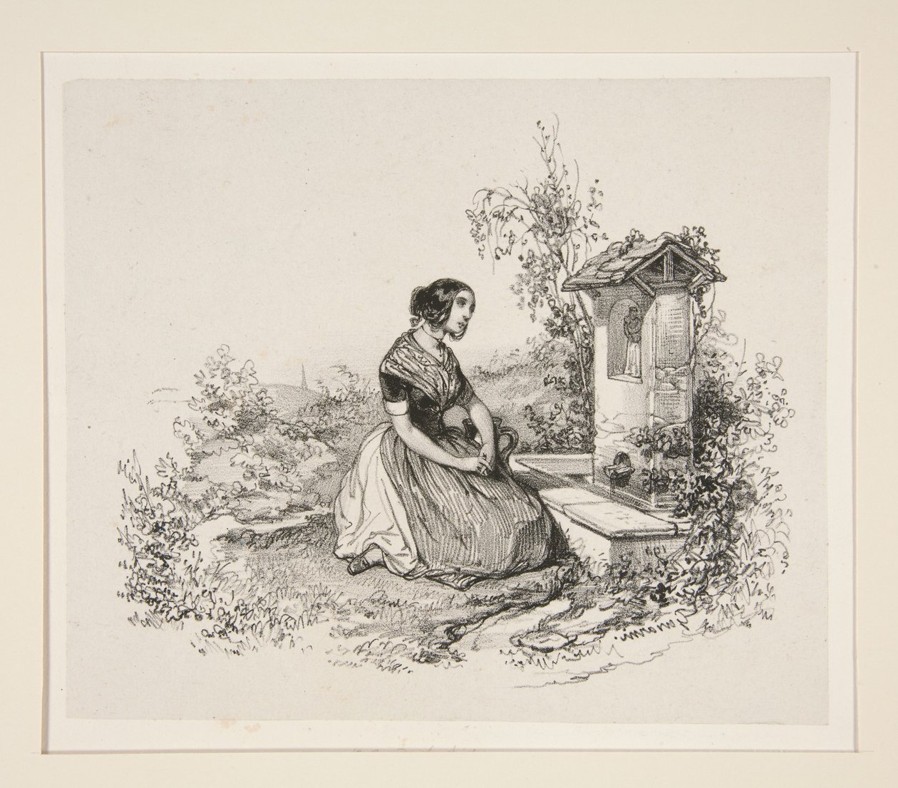 Onze-Lieve-Vrouw van de Bron door Paul Gavarni
