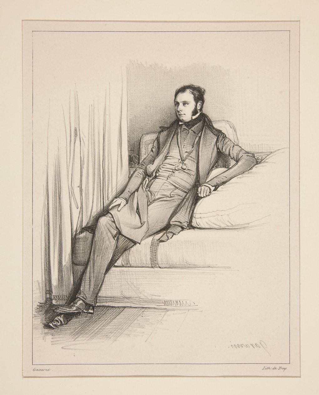 S. Henry Berthoud door Paul Gavarni