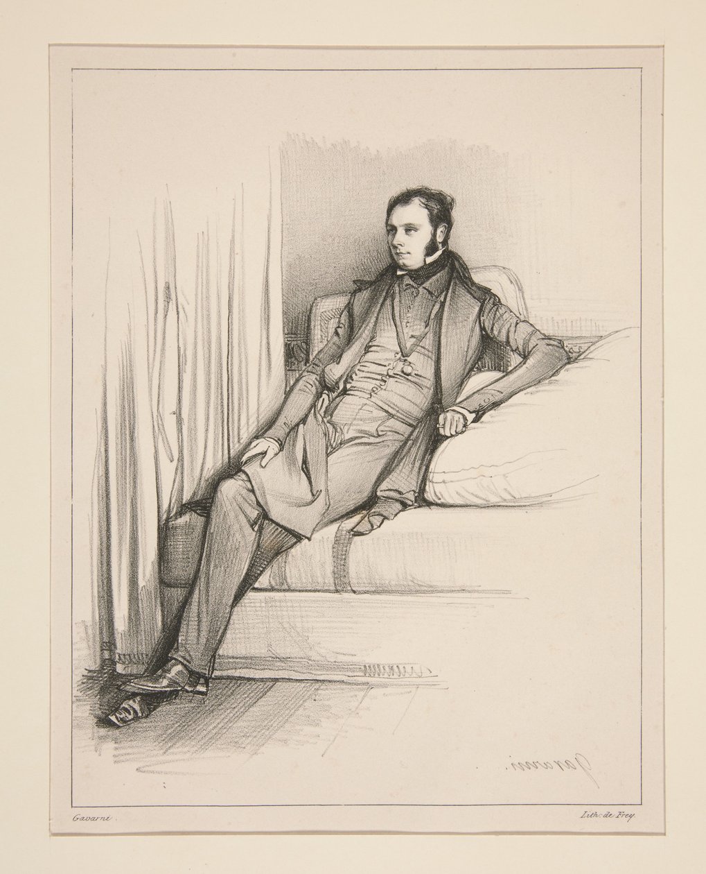 S. Henry Berthoud door Paul Gavarni