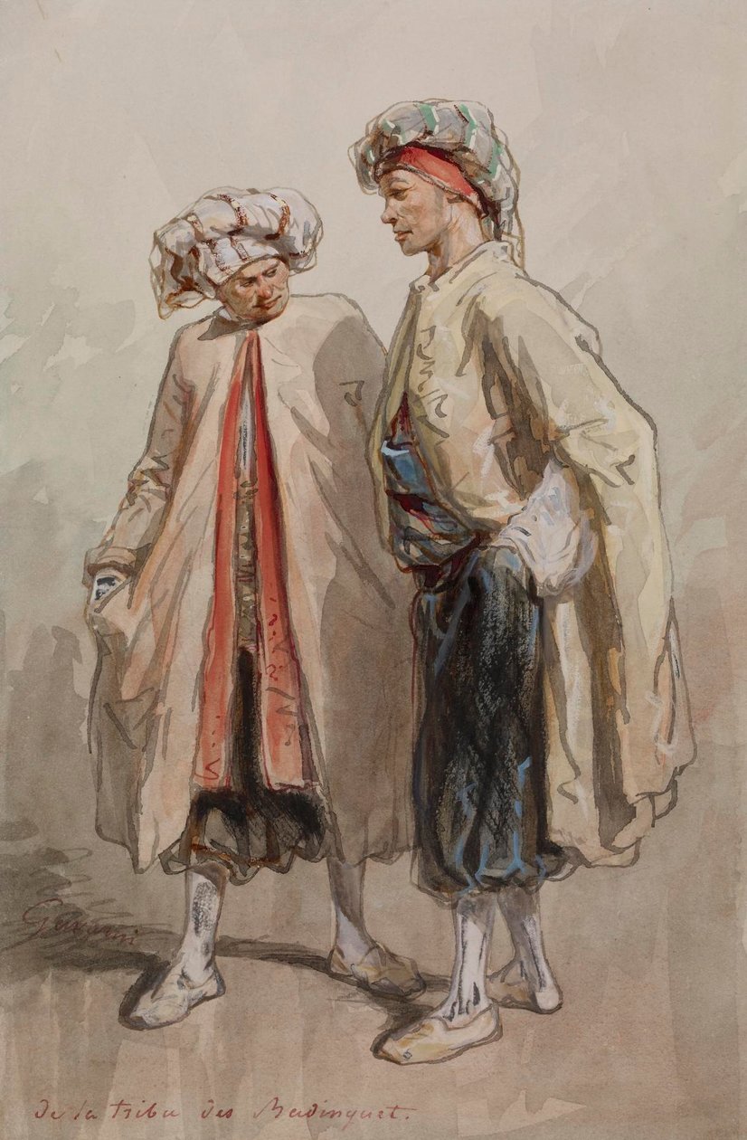 Praatje (De la tribu des Badinguet) door Paul Gavarni