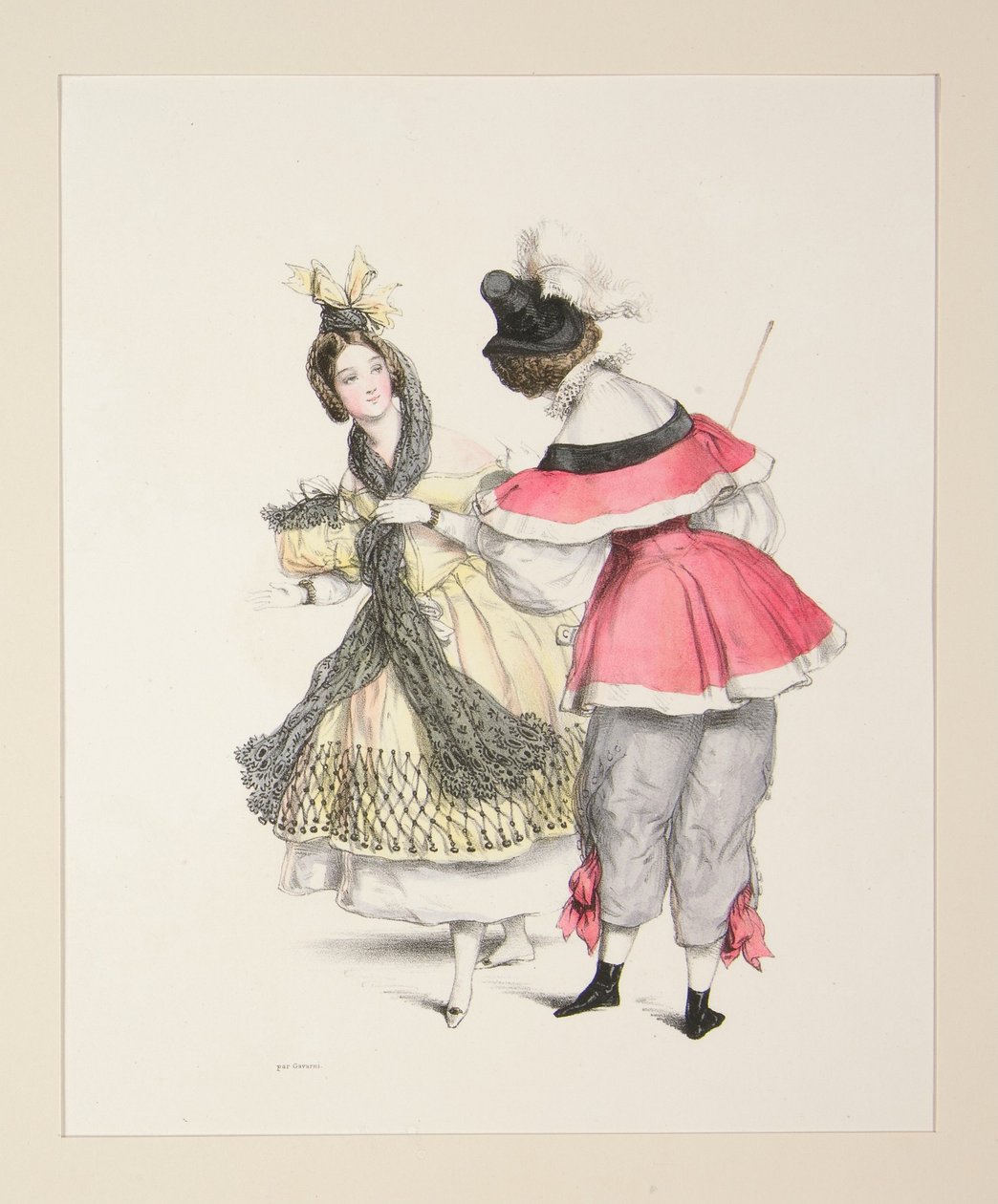 ORIGINELE VERKLEDINGEN voor de bals van 1834. Nrs. 3 en 4. door Paul Gavarni