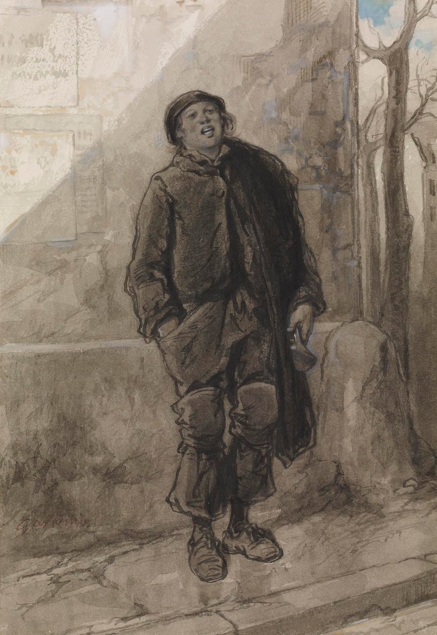 De twaalf maanden: november door Paul Gavarni