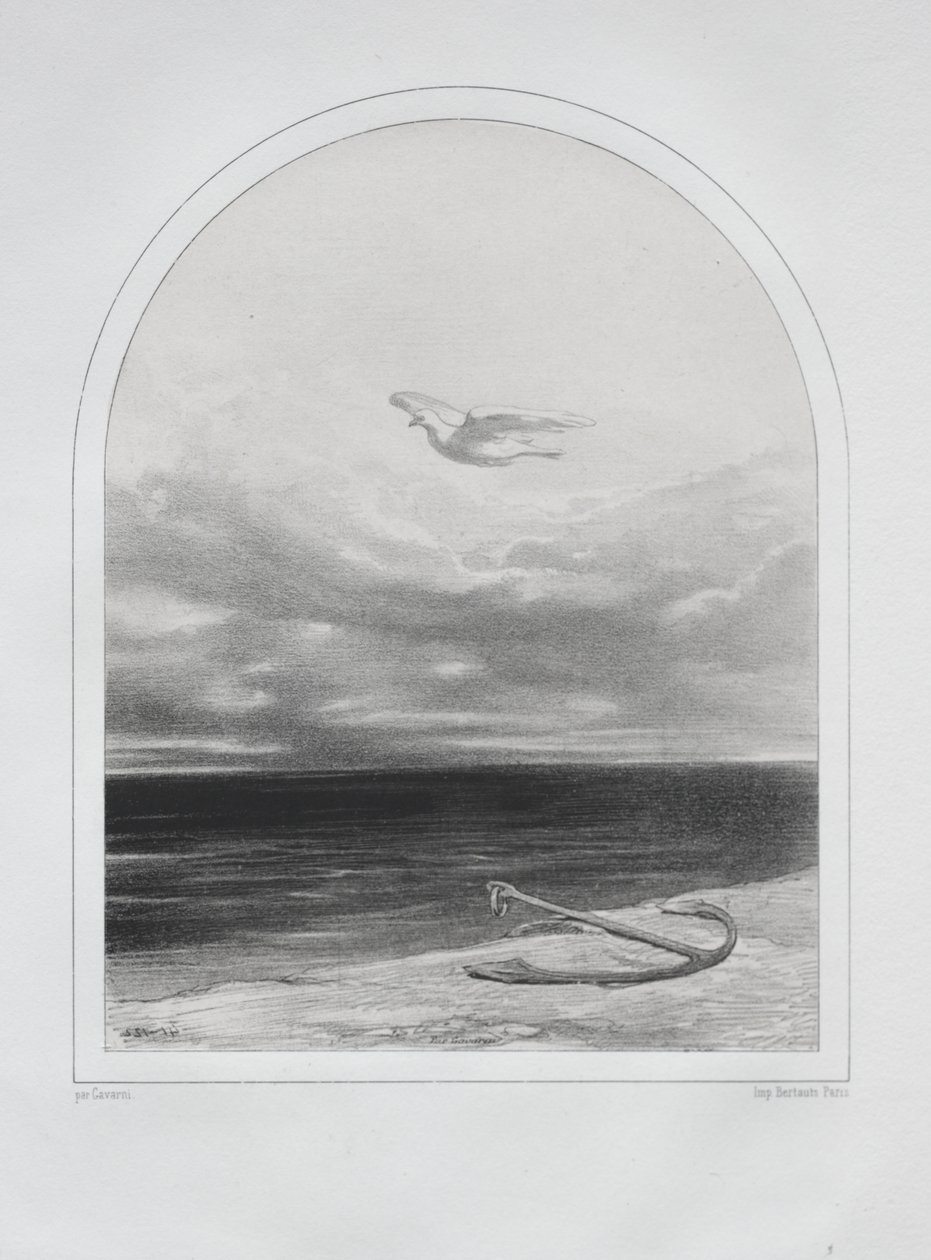 De witte duif door Paul Gavarni
