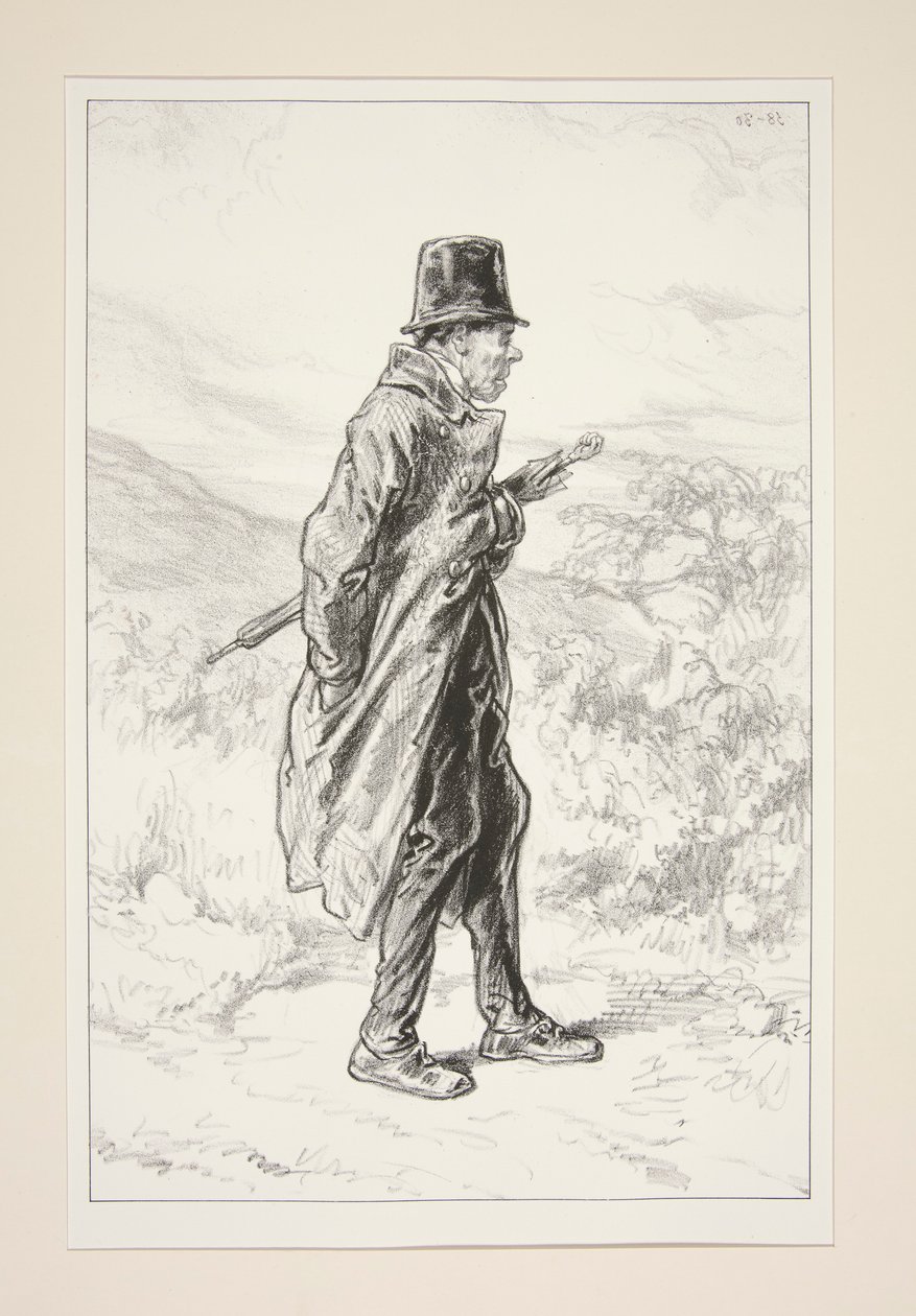 UN AUTEUR d door Paul Gavarni