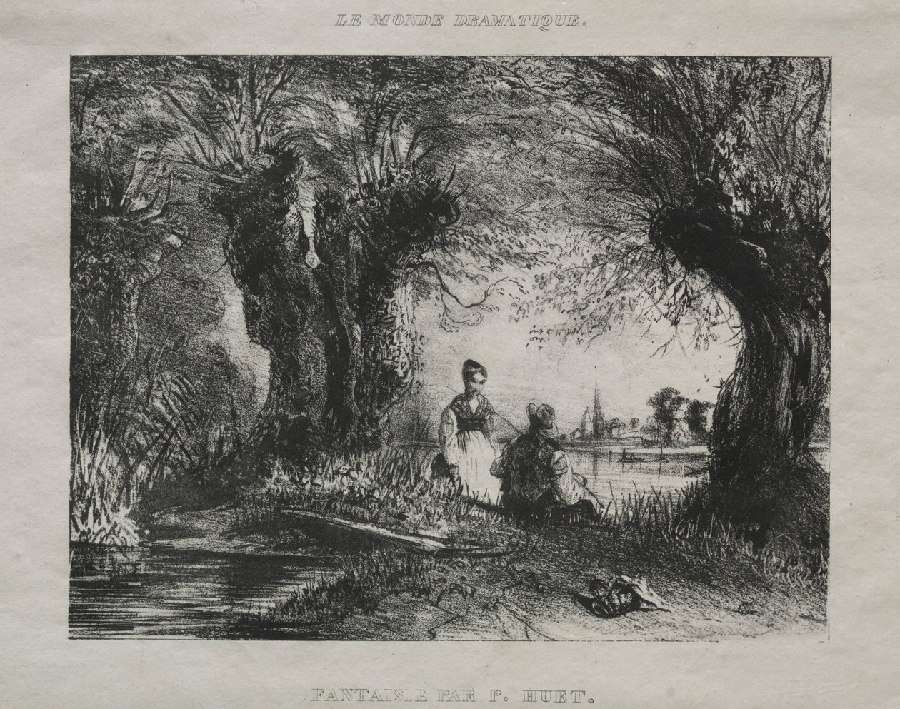 Fantasie, 1836 door Paul Huet